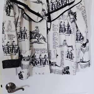 P.J. Salvage Cowboy Print Sleepwear - Black and White